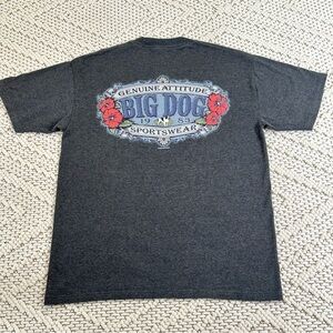 Y2K Big Dogs T Shirt 2002 Graphic Genuine Attitude 1983 Size S/M